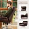 Glitzhome® Mid-Century Modern Faux Leather Adjustable High Back Swivel Office Chair